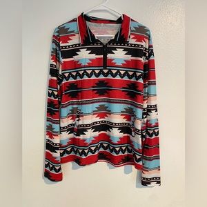 NWT Womans Lg Aztec Print Sweater